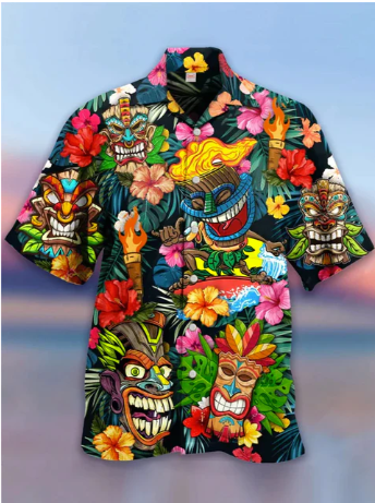 hawaiian shirt extremly colorful