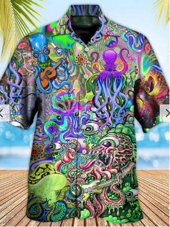 Hawaiian shirt all shook up