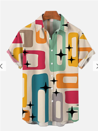 Hawaiian shirt nid century chic